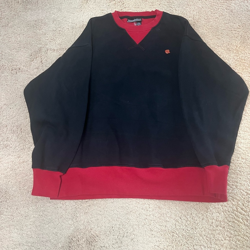 Rocawear Black and Red Crewneck Sweater
